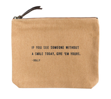Load image into Gallery viewer, Canvas Zip Quote Bag (7 Styles)
