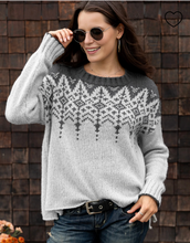 Load image into Gallery viewer, Wooden Ships Knits Chandelier Fair Isle Crewneck Sweater
