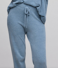 Load image into Gallery viewer, Barefoot Dreams CozyChic Ultra Lite Track Pant, Blue Aura
