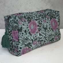 Load image into Gallery viewer, Hand Block Printed Toiletry Bag, 6 Patterns
