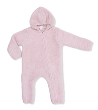 Load image into Gallery viewer, Chenille Hooded Romper (Blue, Pink, Natural)
