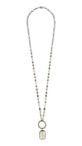 Long Beaded Necklace with Savana Jasper