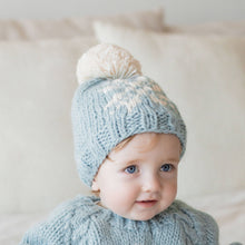 Load image into Gallery viewer, Snowflake Surf Blue Beanie Hat
