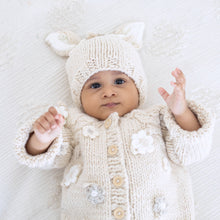 Load image into Gallery viewer, Flower Bunny Beanie, Natural
