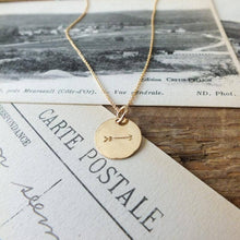 Load image into Gallery viewer, Arrow Necklace, Silver or Gold
