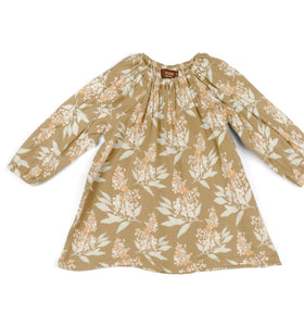 Milkbarn Gold Floral Dress & Legging Set