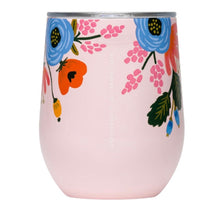 Load image into Gallery viewer, Corkcicle + Rifle Paper Lively Floral Stemless Wine Cup (Blush, Cream)
