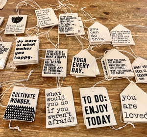 Ceramic Mini Quote Tiles (20 Styles)