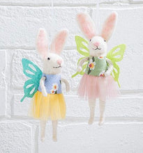 Load image into Gallery viewer, Felt Bunny with Wings Ornament (2 Styles)

