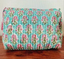 Load image into Gallery viewer, Block Print Large Cosmetic Pouch (7 Styles)
