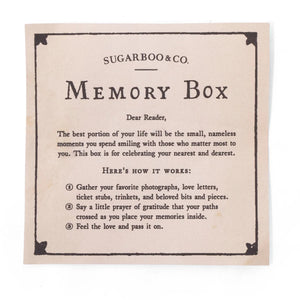 Glass & Zinc Memory Box, 2 Sizes