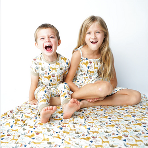 Jungle Friends Luxe Bamboo Blanket