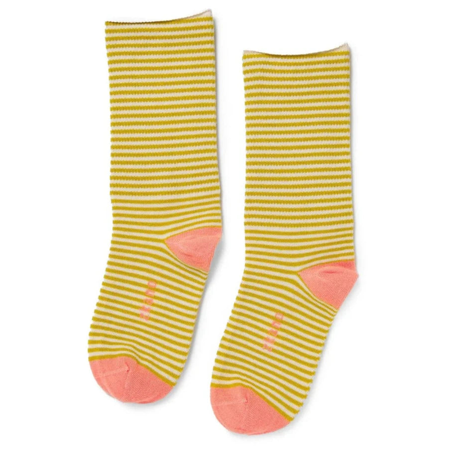 Roll Top Organic Cotton Crew Socks