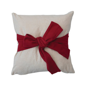 Big Red Bow Pillow