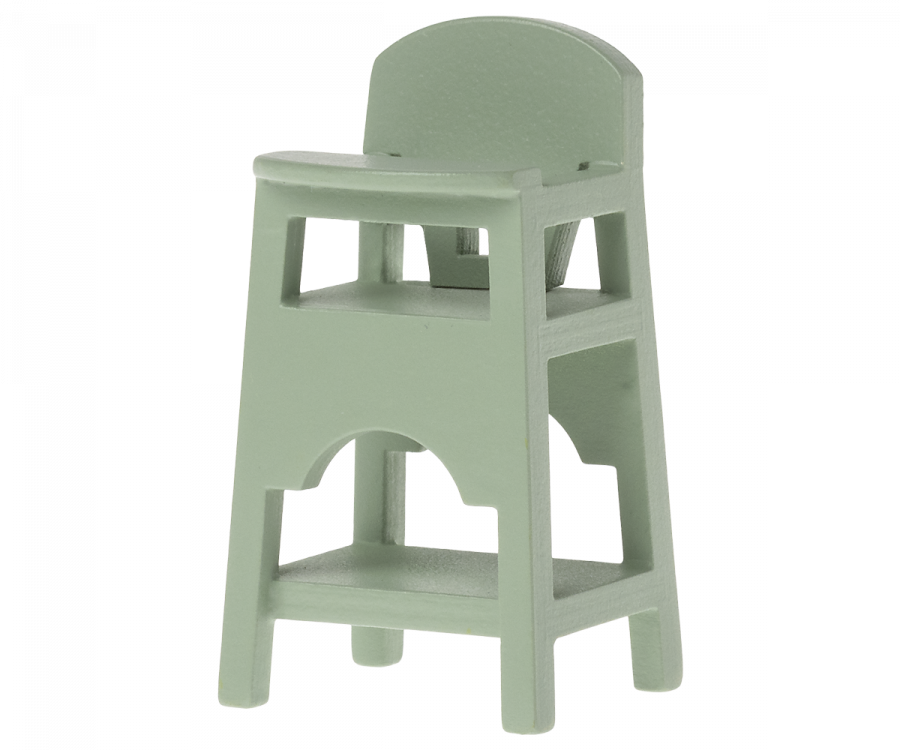 Maileg Baby High Chair, Mint