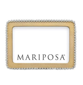 Mariposa Beaded Gold Frame, 4x6