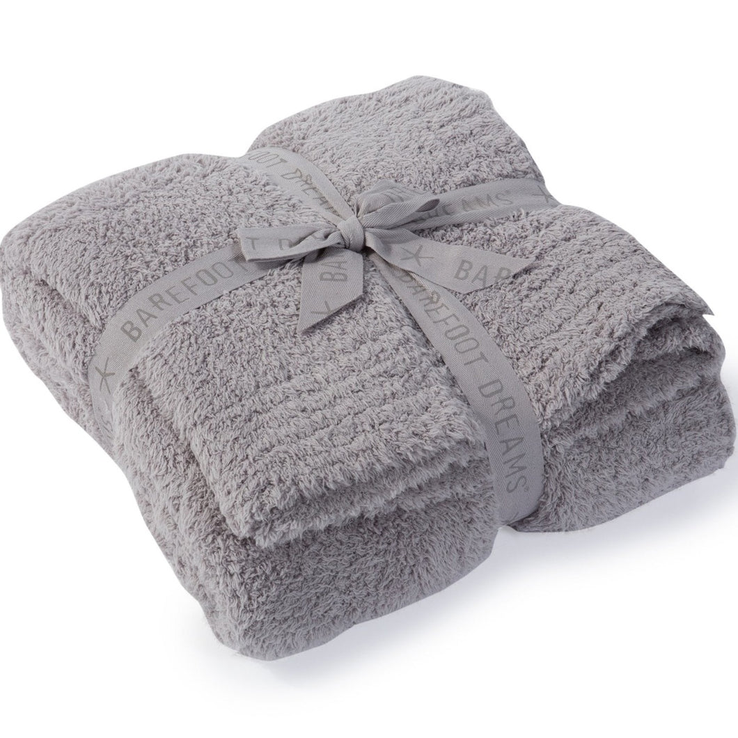 Barefoot Dreams CozyChic Throw (Grey, Pink, Stone, Cream)