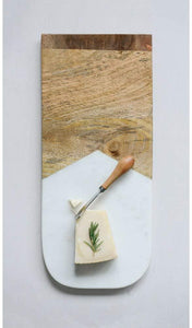 Marble Cheese Board + Spreader