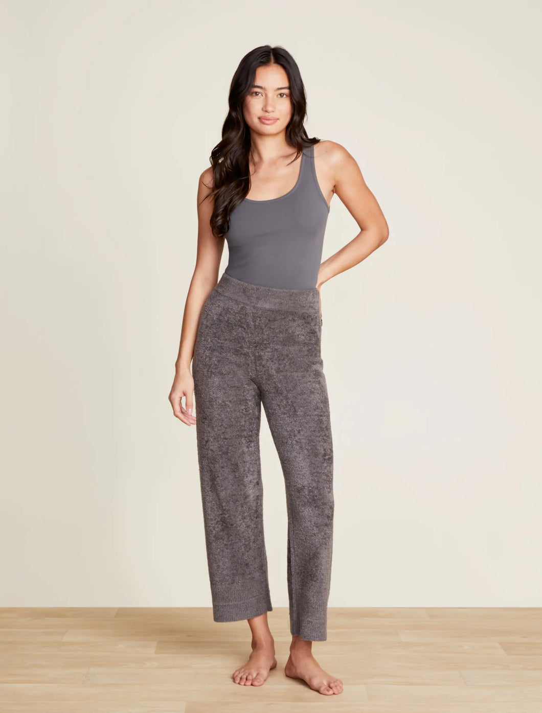 Barefoot Dreams CozyChic Lite Raised Seam Culotte Mineral