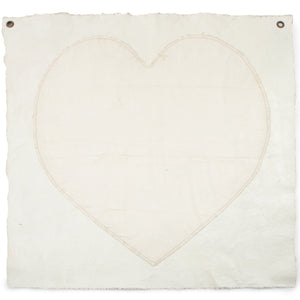 Stitched Heart Canvas Wall Tarp