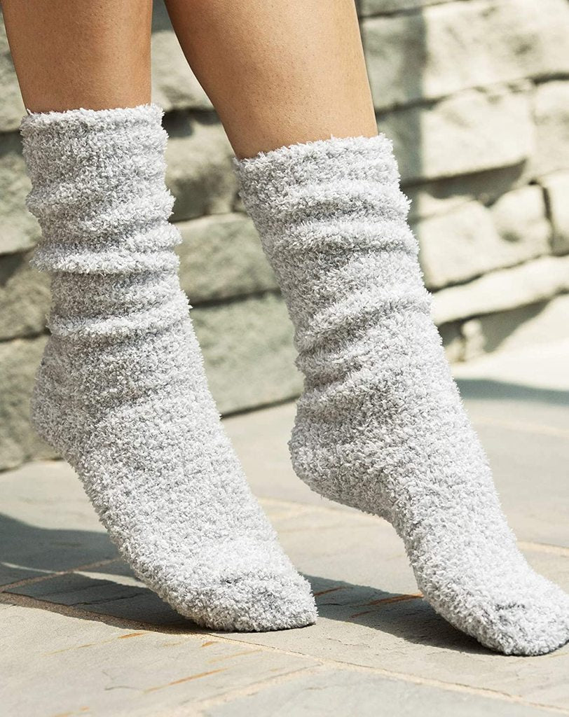 Barefoot Dreams CozyChic Heathered Fleece Socks (3 Colors)