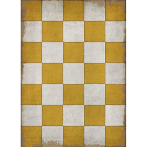 Spicher and Company "Check Yourself" Vinyl Floor Mat - 3'7" x 5'