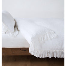 Load image into Gallery viewer, Bella Notte Linens Linen Whisper Duvet Cover -  White, Parchment
