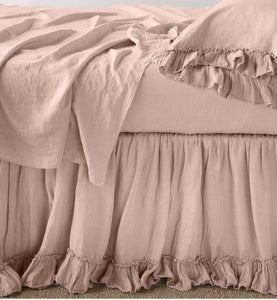 Bella Notte Linens, Linen Whisper Bed Skirt