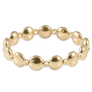 Enewton Extends Honesty Grateful Pattern Gold Bracelet - 10mm