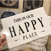 Load image into Gallery viewer, This Is Our Happy Place Enamel Sign
