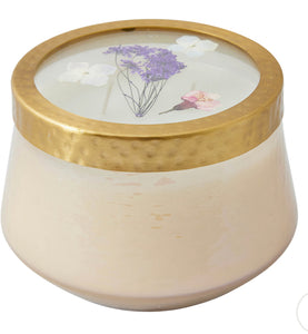 Hydrangea Pressed Floral Candle, Large