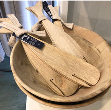 Load image into Gallery viewer, Mango Wood Whale Serving Set
