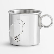 Load image into Gallery viewer, Handmade Pewter Baby Cup (Chick, Rabbit)
