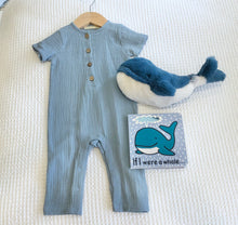 Load image into Gallery viewer, Elegant Baby Organic Cotton Baby Jumpsuit, Blue
