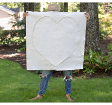 Load image into Gallery viewer, Stitched Heart Canvas Wall Tarp
