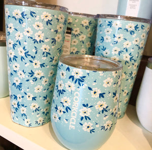 Corkcicle Ditsy Blue Floral Drinkware (2 Styles)