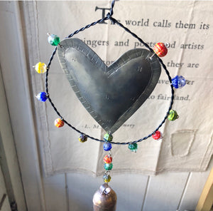 The Dotted Heart Wind Chime