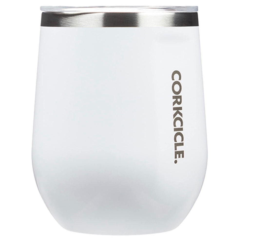 Corkcicle 12 oz. Stemless Gloss White