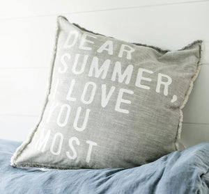 Dear Summer, I Love You Most Pillow