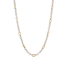 Load image into Gallery viewer, Waxing Poetic Twisted Link Sterling Chain with Brass Links (18&quot;, 30&quot;)
