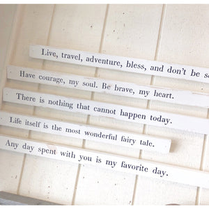 Wooden Poetry Stick (7 quotes)