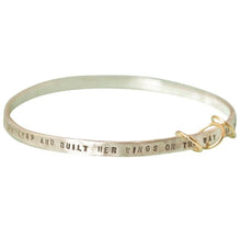 Load image into Gallery viewer, Take the Leap Silver Bangle Bracelet
