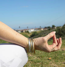 Load image into Gallery viewer, Take the Leap Silver Bangle Bracelet
