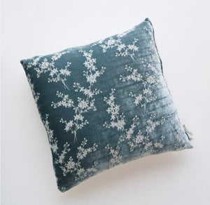 IN STOCK Bella Notte Linens Lynette 24x24 Throw Pillow, Mineral