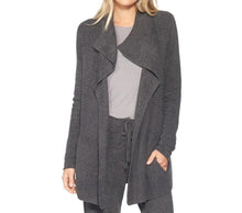 Load image into Gallery viewer, Barefoot Dreams CozyChic Lite Coastal Cardi, Carbon
