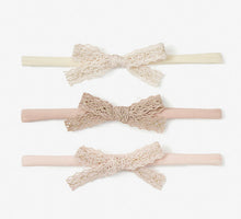 Load image into Gallery viewer, Elegant Baby Sparkle Lace Bow Headband 3Pk
