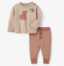 Load image into Gallery viewer, Elegant Baby Bear Knit Sweater and Pant Set

