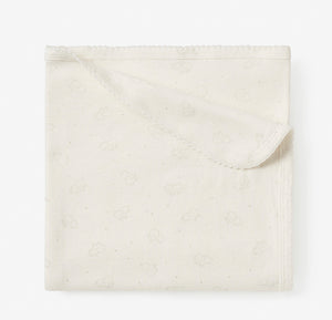 Elegant Baby Elephant Print Organic Cotton Blanket