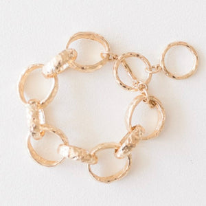 Georgann Round Link Bracelet (Silver or Gold)