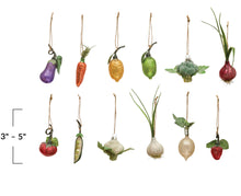 Load image into Gallery viewer, Glass Fruit And Vegetable Ornaments - Set of 12
